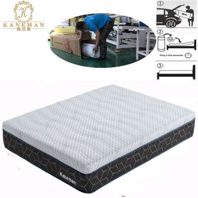 Premium luxury cool gel memory foam mattress roll in box cheap price