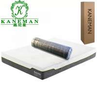 8inch 10inch 12inch customized size visco gel memory foam mattress compressed in box